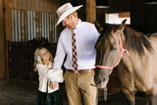 Load image into Gallery viewer, Juniper Stripe Darling Hair Bow
