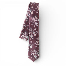 Load image into Gallery viewer, Sangria Floral - Youth Tie
