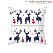 Load image into Gallery viewer, Santa Claus Cushion Cover Merry Christmas Christmas Deer Santa Claus Merry Christmas Decorative Sofa Throw Pillow Decorations For Home Christmas Ornament
