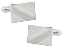 Load image into Gallery viewer, Satin Silver Cufflinks

