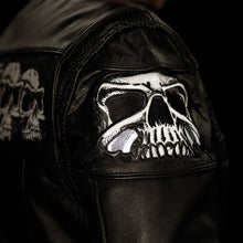 Load image into Gallery viewer, Savage Skulls Men's Motorcycle Leather Jacket
