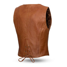 Load image into Gallery viewer, Savannah Women's Western Style Motorcycle Leather Vest
