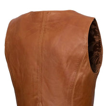 Load image into Gallery viewer, Savannah Women's Western Style Motorcycle Leather Vest
