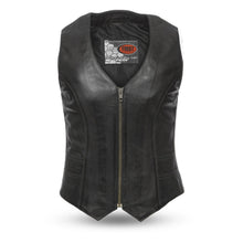 Load image into Gallery viewer, Savannah Women's Western Style Motorcycle Leather Vest
