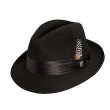 Load image into Gallery viewer, Stacy Adams Johnston - Soft Wool Felt Fedora Hat
