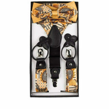 Load image into Gallery viewer, Vittorio Farina Gift Box (Paisley Suspender, Bow Tie &amp; Pocket Square Set)
