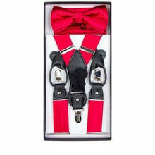 Load image into Gallery viewer, Vittorio Farina Gift Box (Satin Suspender, Bow Tie &amp; Pocket Square Set)

