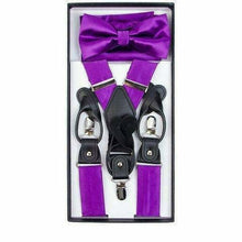 Load image into Gallery viewer, Vittorio Farina Gift Box (Satin Suspender, Bow Tie &amp; Pocket Square Set)
