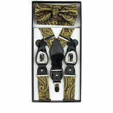 Load image into Gallery viewer, Vittorio Farina Gift Box (Paisley Suspender, Bow Tie &amp; Pocket Square Set)
