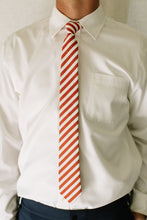 Load image into Gallery viewer, Scarlet Stripe Men's Tie
