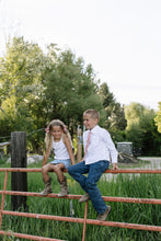 Load image into Gallery viewer, Scarlet Stripe Petite Hair Bow
