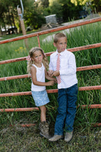 Load image into Gallery viewer, Scarlet Stripe Boys Tie
