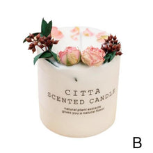 Load image into Gallery viewer, Scented Candle Gift Box With Tray Cover Soy Wax Candle New Year Gift Creative Glass Romantic Scented Candle  Balancing Healing Candle Natural Soy Wax White Natural Scented Purifying Candle for Aromatherapy
