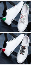Load image into Gallery viewer, School Casual Leather Mens Sneakers Fashion Flat Outdoor Sneakers Classic Sports Flat Low Top Sneaker Lace-up Fashion Walking Jogging Non Slip Athletic Comfortable Mens Sneakers
