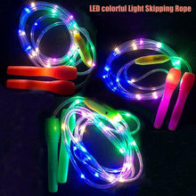 Load image into Gallery viewer, School Children Fitness Jump Ropes LED Light Up Skipping Kids Luminous Home Exercise Rope Sports Supplies Colorful Glowing Skipping Rope Handles Fast Speed Rope LED Light Up Colorful Jump Rope

