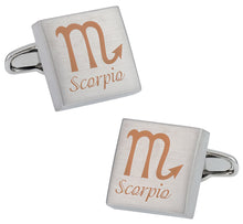 Load image into Gallery viewer, Scorpio Zodiac Sign Cufflinks
