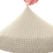 Load image into Gallery viewer, Seat Chair Slipcover Thickened Round Chair Cover Bar Stool Cover Elastic Stretchable Polyester Round Washable Stool Cushion Home Jacquard Bar Stool Covers Stretch Round Chair Seat Cover Chair Seat Slipcovers
