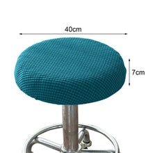 Load image into Gallery viewer, Seat Chair Slipcover Thickened Round Chair Cover Bar Stool Cover Elastic Stretchable Polyester Round Washable Stool Cushion Home Jacquard Bar Stool Covers Stretch Round Chair Seat Cover Chair Seat Slipcovers
