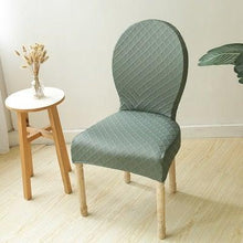 Load image into Gallery viewer, Seat Covers for Dining Room Chairs Stretch Round Home Seat Cover Jacquard Spandex Slipcovers Protector Case Chair Cover Stretch for Kitchen Hotel Banquet Stool Cover
