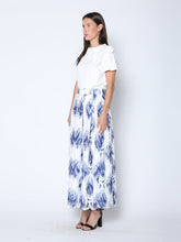 Load image into Gallery viewer, See-Through Plant Print Flare Skirt with Lining
