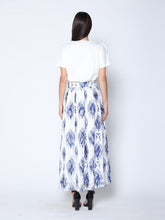Load image into Gallery viewer, See-Through Plant Print Flare Skirt with Lining
