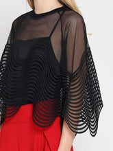 Load image into Gallery viewer, See-Through Round Lace Top
