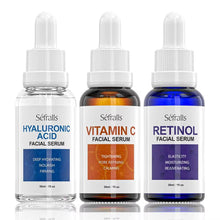 Load image into Gallery viewer, Sefralls Facial Serum Set Wholesale Hyaluronic Acid Retinol Vitamin C Moisturizing Nourishing Skin Care Face Serums

