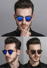 Load image into Gallery viewer, Semi Rimless Frame Driving Sunglasses Men Black Business Design Sun Glasses Stylish Cool Polarized Sunglasses For Men  Retro Frame New Driving Sunglasses Outdoor Round Shaped Elegant Shades  Comfortable Eyewear
