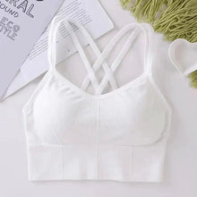Load image into Gallery viewer, Sexy Women Tops Back Cross Strap Tank Top Push Up Running Sports Bra Breathable Soft Fitness Beauty Solid Color Yoga Bra
