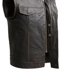 Load image into Gallery viewer, Sharp Shooter Men's Motorcycle Leather Vest
