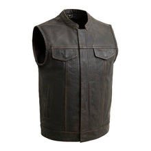 Load image into Gallery viewer, Sharp Shooter Men's Motorcycle Leather Vest
