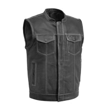 Load image into Gallery viewer, Sharp Shooter Perforated Men's Motorcycle Leather Vest
