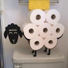 Load image into Gallery viewer, Sheep Decorative Toilet Paper Holder Bathroom Hardware Tissue Storage Toilet Roll Holder Bathroom Accessories Iron Paper Storage Sheep Toilet Paper Roll Holder  Metal Wall Mounted  Free Standing Bathroom Tissue Storage
