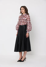 Load image into Gallery viewer, Sheer Polka Dot Pattern Top W/Front Patch Pockets
