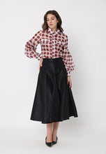 Load image into Gallery viewer, Sheer Polka Dot Pattern Top W/Front Patch Pockets
