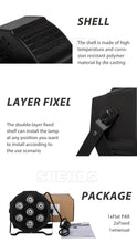 Load image into Gallery viewer, SHEHDS HOT LED Flat Par 7X18W/7X12W RGBWA+UV/RGBW Light Family Birthday Party Theater Wedding Christmas Lights

