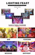 Load image into Gallery viewer, SHEHDS HOT LED Flat Par 7X18W/7X12W RGBWA+UV/RGBW Light Family Birthday Party Theater Wedding Christmas Lights
