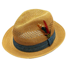 Load image into Gallery viewer, Peter Grimm Shelby - Straw Fedora Hat
