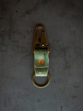 Load image into Gallery viewer, Key Clip - Reverse Black Horween Shell Cordovan
