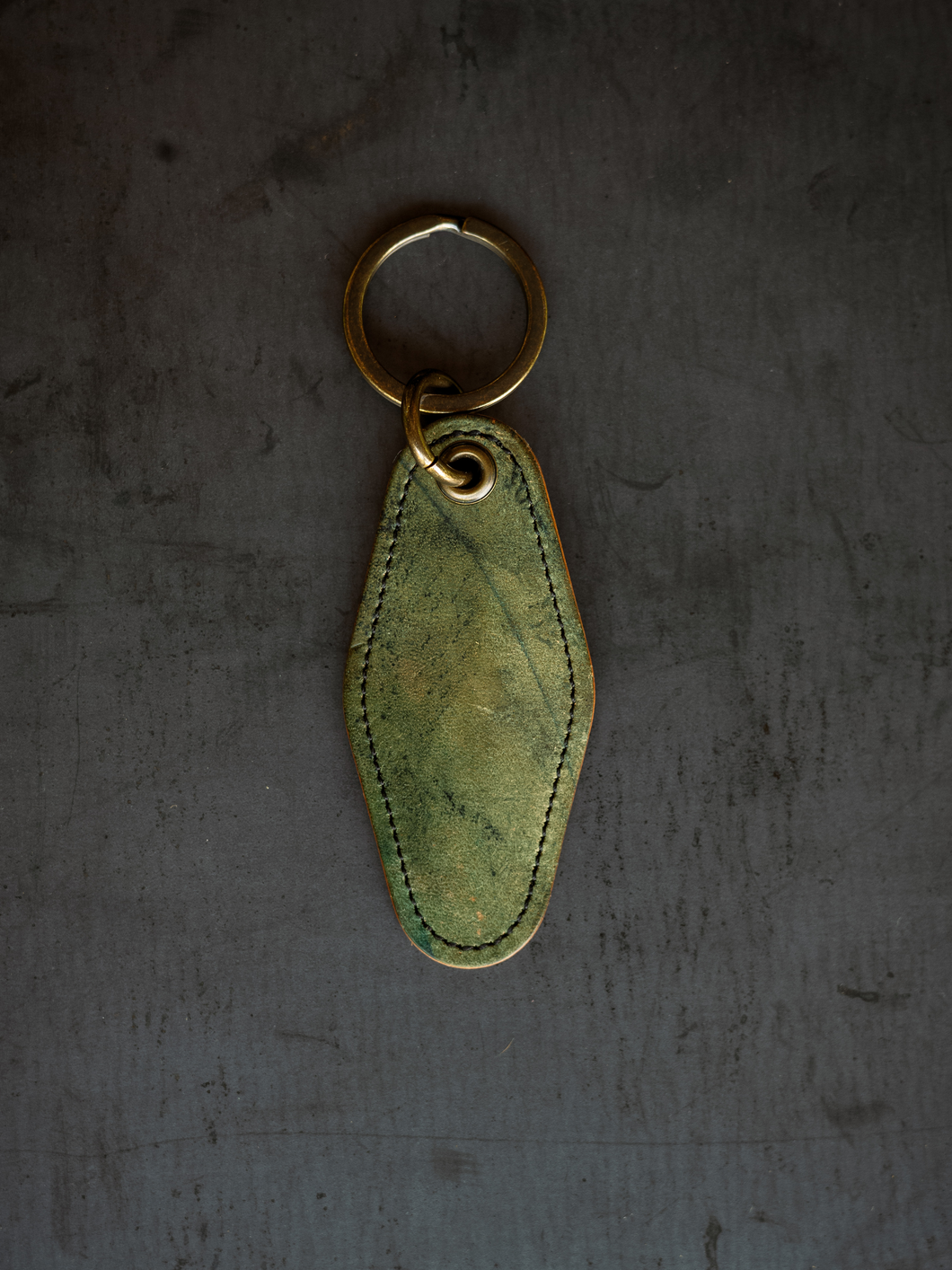 Motel Key Ring - Reverse Black Horween Shell Cordovan