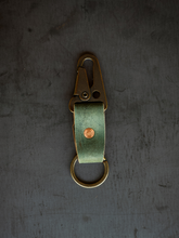 Load image into Gallery viewer, Key Clip - Reverse Black Horween Shell Cordovan
