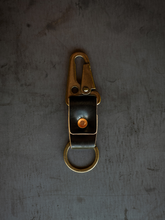 Load image into Gallery viewer, Key Clip - Black Horween Shell Cordovan
