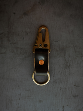 Load image into Gallery viewer, Key Clip - Black Horween Shell Cordovan
