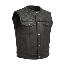 Load image into Gallery viewer, Shell Shock Men's Motorcycle Leather Vest (limited edition)
