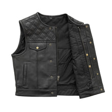 Load image into Gallery viewer, Shell Shock Men's Motorcycle Leather Vest (limited edition)
