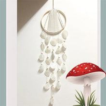 Load image into Gallery viewer, Shell Wind Chime Room Decoration Hanging Wind chime Outdoor Decoration, Bamboo Wind Chimes Unique Outdoor Handmade Chimes as Memorial Gift for Mom Family Wall Pendant Home Office
