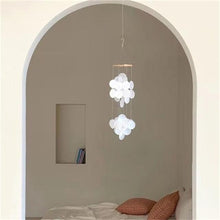 Load image into Gallery viewer, Shell Wind Chime Room Decoration Hanging Wind chime Outdoor Decoration, Bamboo Wind Chimes Unique Outdoor Handmade Chimes as Memorial Gift for Mom Family Wall Pendant Home Office
