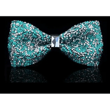 Load image into Gallery viewer, Shiny Butterfly Men Bowtie Sparkling Wedding Bridegroom Bow Ties  Adjustable Length Party Bowties
