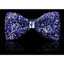 Load image into Gallery viewer, Shiny Butterfly Men Bowtie Sparkling Wedding Bridegroom Bow Ties  Adjustable Length Party Bowties
