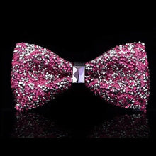 Load image into Gallery viewer, Shiny Butterfly Men Bowtie Sparkling Wedding Bridegroom Bow Ties  Adjustable Length Party Bowties
